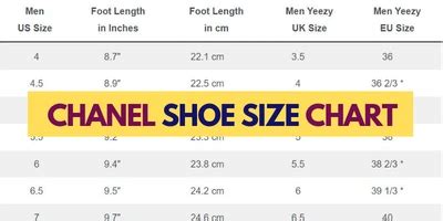 chanel shoes size chart|chanel slingback size chart.